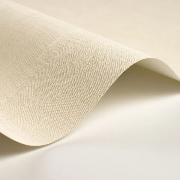 Casadeco 200250323 So Color 6 Etamine Blanc Creme - tapeta jednolita imitująca tkaninę