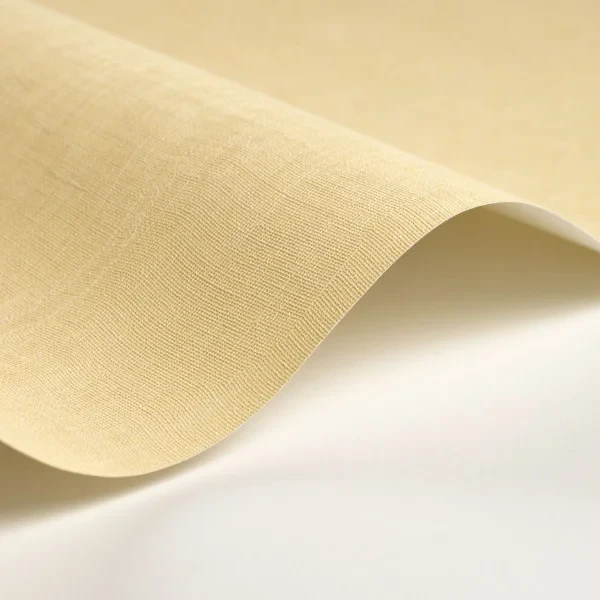 Casadeco 200252121 So Color 6 Etamine Jaune Limonade - tapeta jednolita imitująca tkaninę