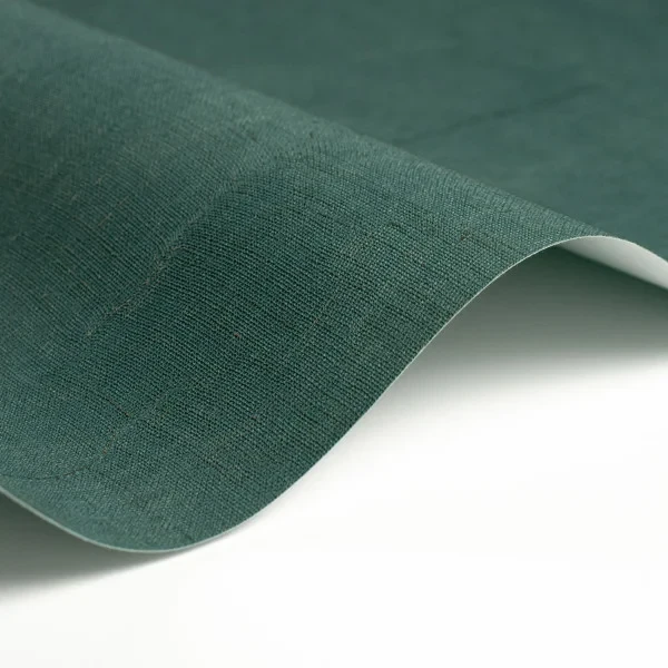 Casadeco 200257997 So Color 6 Etamine Vert Emeraude - tapeta jednolita imitująca tkaninę