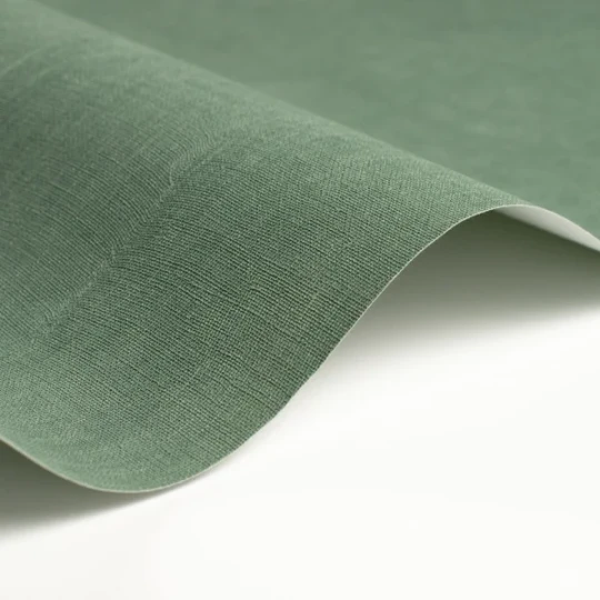 Casadeco 200257777 So Color 6 Etamine Vert Eucalyptus - tapeta jednolita imitująca tkaninę