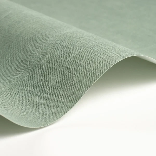Casadeco 200257507 So Color 6 Etamine Vert Nil - tapeta jednolita imitująca tkaninę