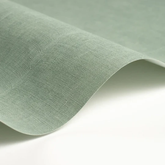 Casadeco 200257507 So Color 6 Etamine Vert Nil - tapeta jednolita imitująca tkaninę
