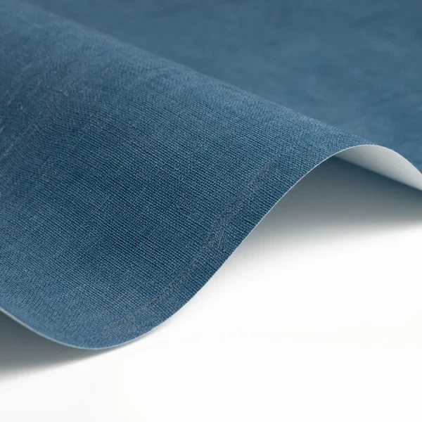 Casadeco 200256606 So Color 6 Etamine Bleu Denim - tapeta jednolita imitująca tkaninę