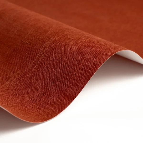 Casadeco 200258505 So Color 6 Etamine Rouille - tapeta jednolita imitująca tkaninę