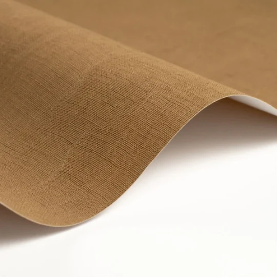 Casadeco 200252332 So Color 6 Etamine Beige Cognac - tapeta jednolita imitująca tkaninę