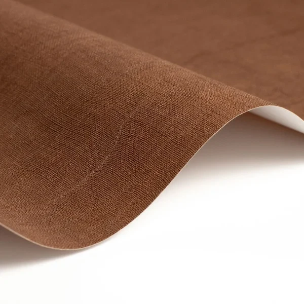 Casadeco 200252828 So Color 6 Etamine Cacao - tapeta jednolita imitująca tkaninę