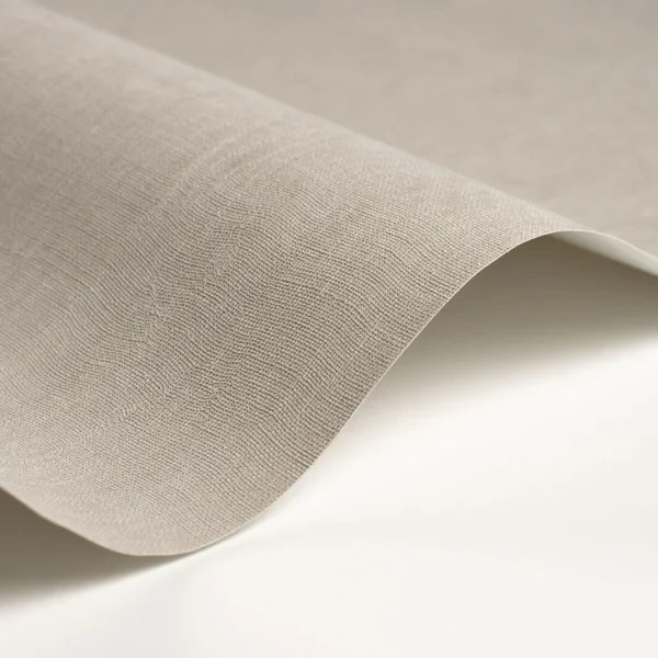 Casadeco 200259339 So Color 6 Etamine Gris Souris - tapeta jednolita imitująca tkaninę