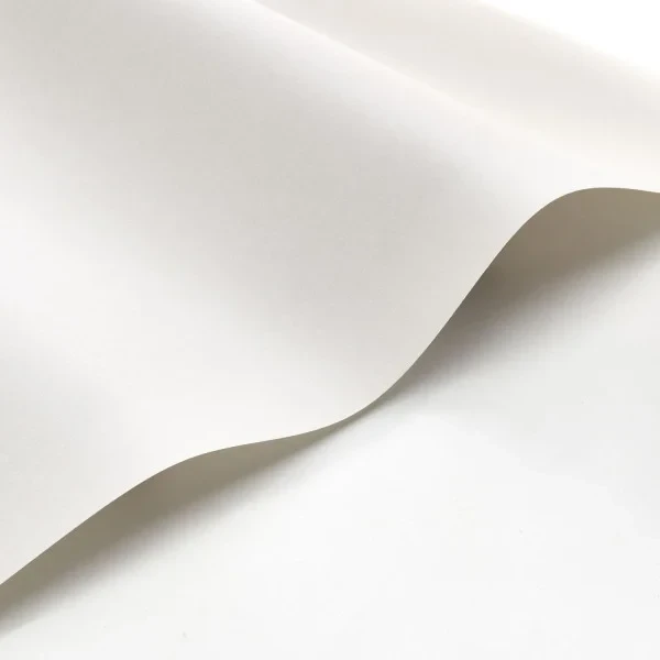 Casadeco 82380157 So Color 6 Florescence Kiosque Blanc Papier - tapeta jednolita