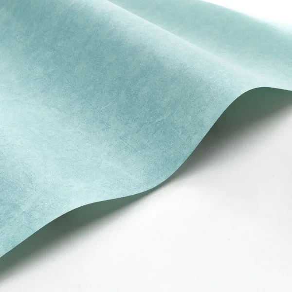 Casadeco 82386226 So Color 6 Florescence Kiosque Bleu Turquoise - tapeta jednolita