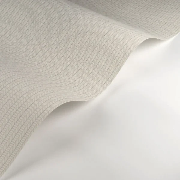 Casadeco 200536850 So Color 6 Owen Naturel - tapeta imitująca tkaninę w jodełkę