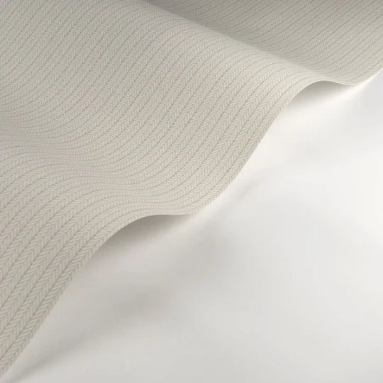 Casadeco 200536850 So Color 6 Owen Naturel - tapeta imitująca tkaninę w jodełkę