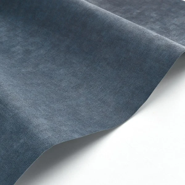 Casadeco 88706621 So Color 6 Empreinte Bleu Encre - tapeta jednolita imitująca włókno