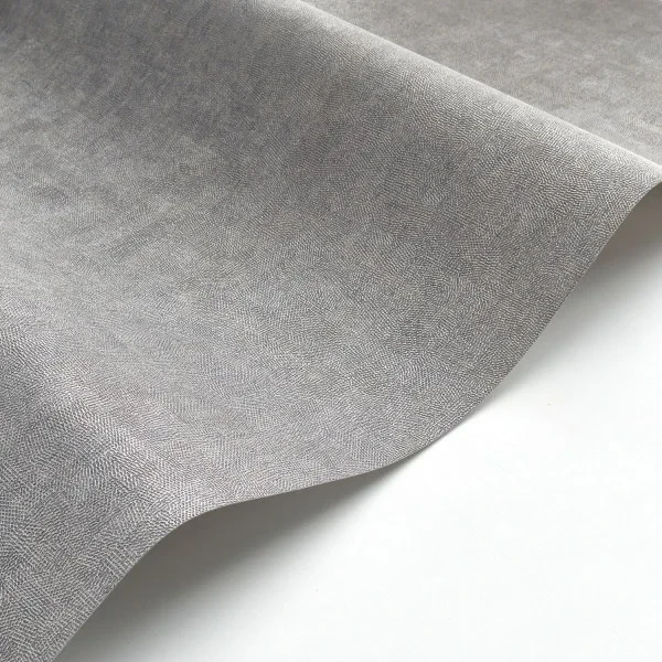 Casadeco 88709631 So Color 6 Empreinte Gris Etain - tapeta jednolita imitująca włókno