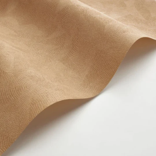 Casadeco 86422561 So Color 6 Masaya Beige Cognac - tapeta jednolita roślinna
