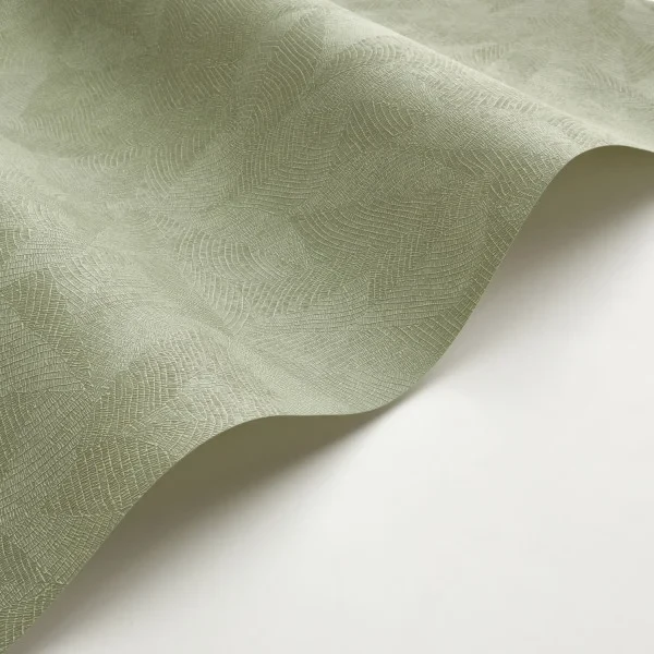 Casadeco 86427538 So Color 6 Masaya Vert Eucalyptus - tapeta jednolita roślinna