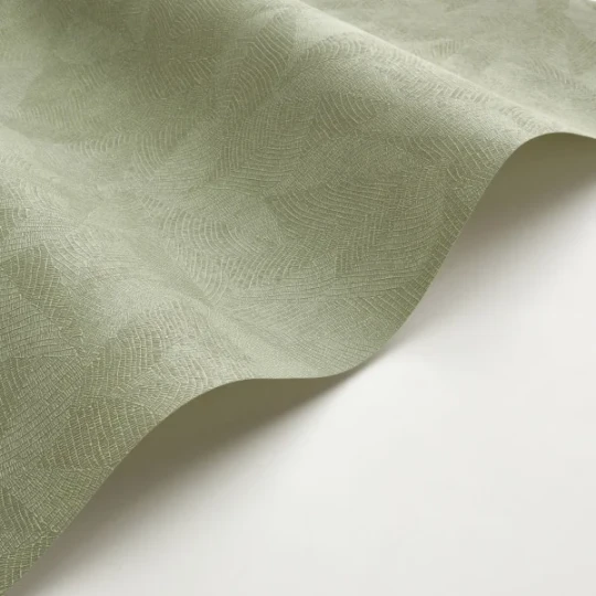 Casadeco 86427538 So Color 6 Masaya Vert Eucalyptus - tapeta jednolita roślinna