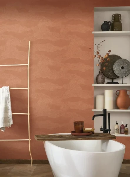 Casadeco 201137676 So Color 6 Nubio Tabac - tapeta w chmury