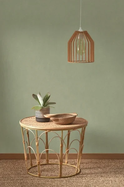 Casadeco 201007474 So Color 6 Nest Vert Eucalyptus - tapeta jednolita z efektem patyny
