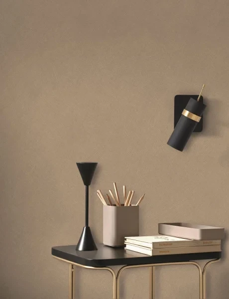 Casadeco 201002222 So Color 6 Nest Marron Glace - tapeta jednolita z efektem patyny
