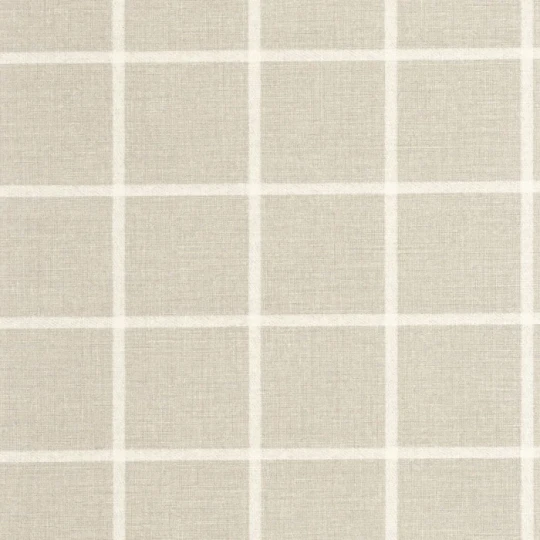 Casadeco 202031530 Tailor Made Smooth Grid Beige Lin - tapeta imitująca tkaninę w kratę