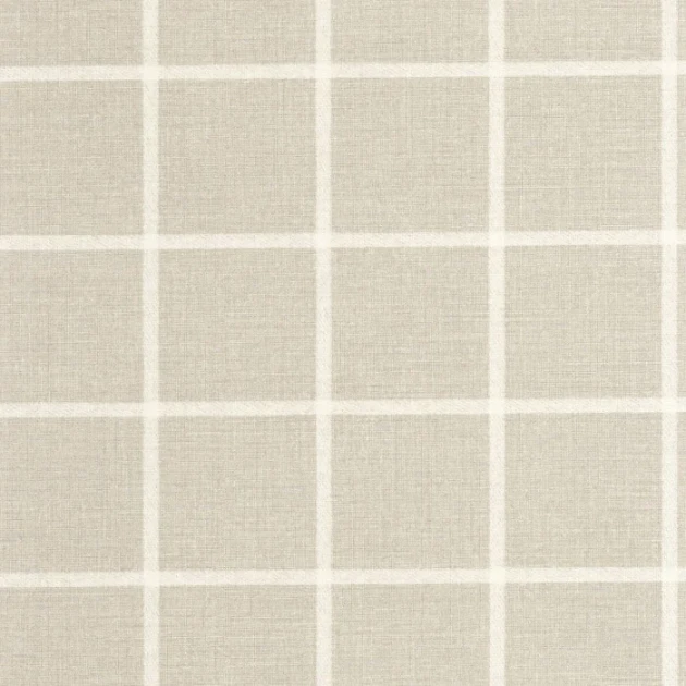 Casadeco 202031530 Tailor Made Smooth Grid Beige Lin - tapeta imitująca tkaninę w kratę