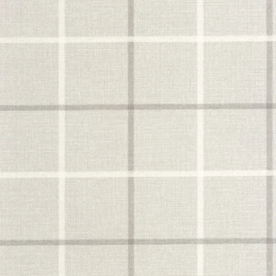 Casadeco 202039111 Tailor Made Smooth Grid Gris Duvet - tapeta imitująca tkaninę w kratę