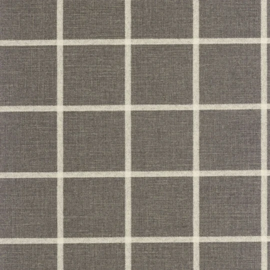 Casadeco 202039780 Tailor Made Smooth Grid Noir Fusain - tapeta imitująca tkaninę w kratę