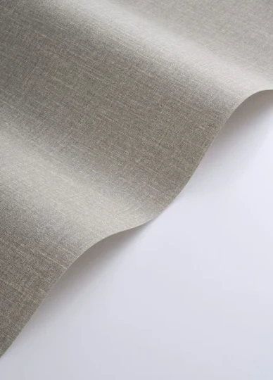 Casadeco 202129358 Tailor Made Flax Gris Souris - tapeta jednolita imitująca tkaninę