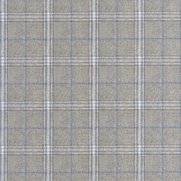 Casadeco 202086918 Tailor Made Gentle Thread Bleu Denim - tapeta imitująca tkaninę w kratę