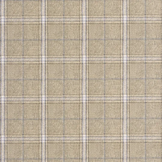 Casadeco 202082605 Tailor Made Gentle Thread Noisette - tapeta imitująca tkaninę w kratę