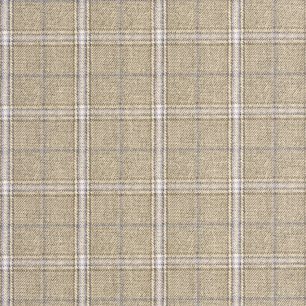 Casadeco 202082605 Tailor Made Gentle Thread Noisette - tapeta imitująca tkaninę w kratę