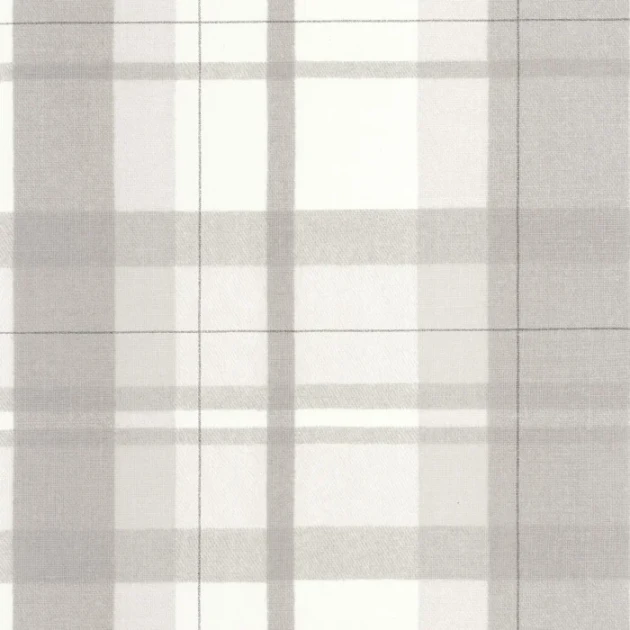 Casadeco 202059418 Tailor Made Tartan Touch Gris Duvet - tapeta imitująca tkaninę w kratę
