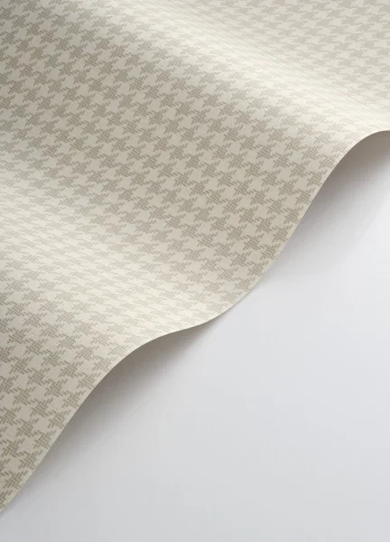 Casadeco 202101024 Tailor Made Houndstooth Beige Lin - tapeta imitująca tkaninę w pepitkę