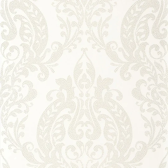 Casadeco 201990190 Elixir Quintessence Blanc Antique - tapeta w adamaszek