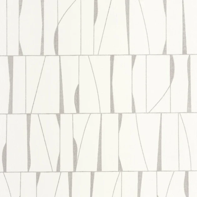 Casadeco 201931120 Rituel Otavia Blanc Craie - tapeta z graficznym wzorem
