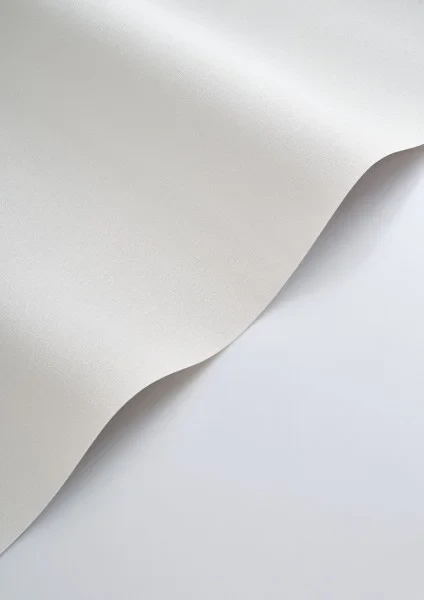 Casadeco 201170000 So Color 6 Caractere Blanc Polaire - tapeta jednolita imitująca len