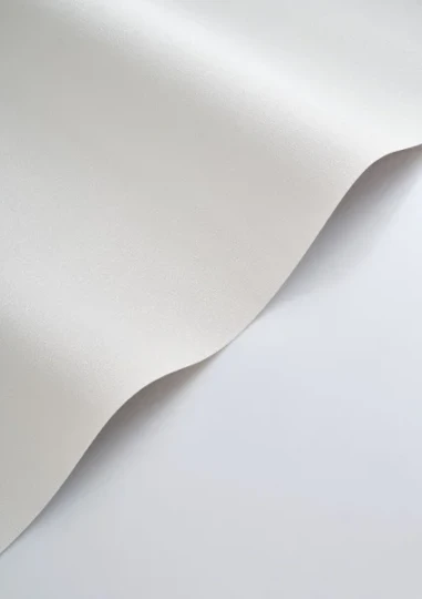 Casadeco 201170000 So Color 6 Caractere Blanc Polaire - tapeta jednolita imitująca len
