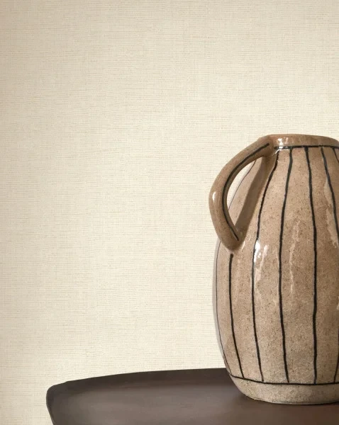 Casadeco 201171077 So Color 6 Caractere Beige Parchemin - tapeta jednolita imitująca len