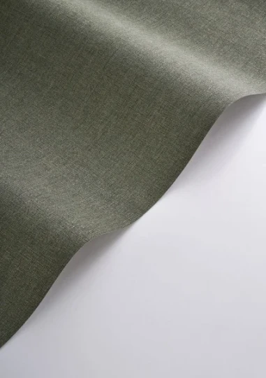 Casadeco 201177808 So Color 6 Caractere Vert Nil - tapeta jednolita imitująca len