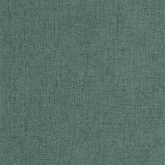 Casadeco 201176444 So Color 6 Caractere Bleu Paon - tapeta jednolita imitująca len