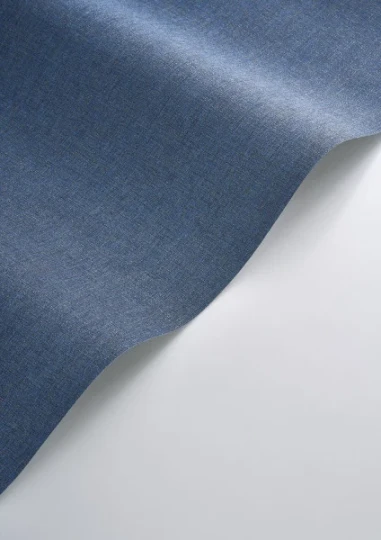 Casadeco 201176446 So Color 6 Caractere Bleu Outremer - tapeta jednolita imitująca len