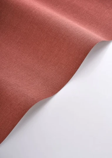Casadeco 201178484 So Color 6 Caractere Rouge Baiser - tapeta jednolita imitująca len