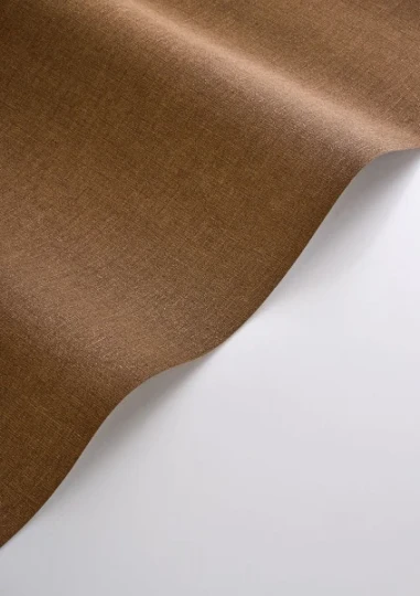Casadeco 201172626 So Color 6 Caractere Hazelnut - tapeta jednolita imitująca len