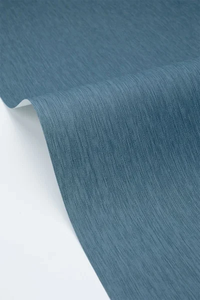 Caselio 107336150 Elea Uni Mat Bleu Denim - tapeta w prążki