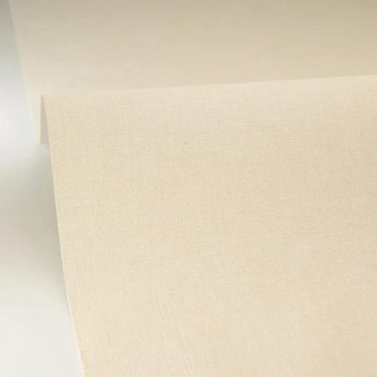 Caselio 103221550 Maison Simeon Uni Mat Avoine - tapeta imitująca len