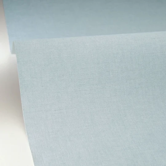 Caselio 103226145 Maison Simeon Uni Mat Bleu fumee - tapeta imitująca len