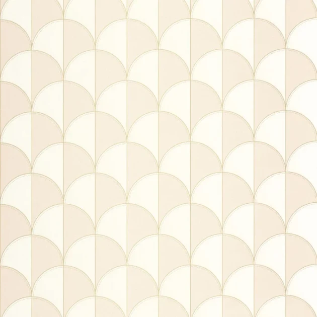 Caselio 107410103 Maison Simeon Mariette Beige - tapeta w palmety art deco