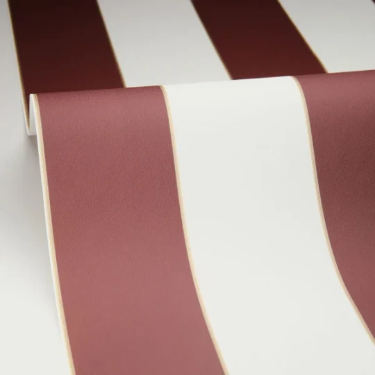 Caselio 101075050 Maison Simeon Moonlight Golden Lines Aubergine - tapeta w paski