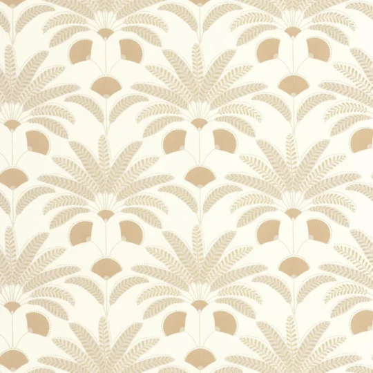 Caselio 107400103 Maison Simeon Gisele Jaune - tapeta w liście palmowe art deco
