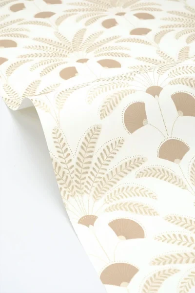 Caselio 107400103 Maison Simeon Gisele Jaune - tapeta w liście palmowe art deco